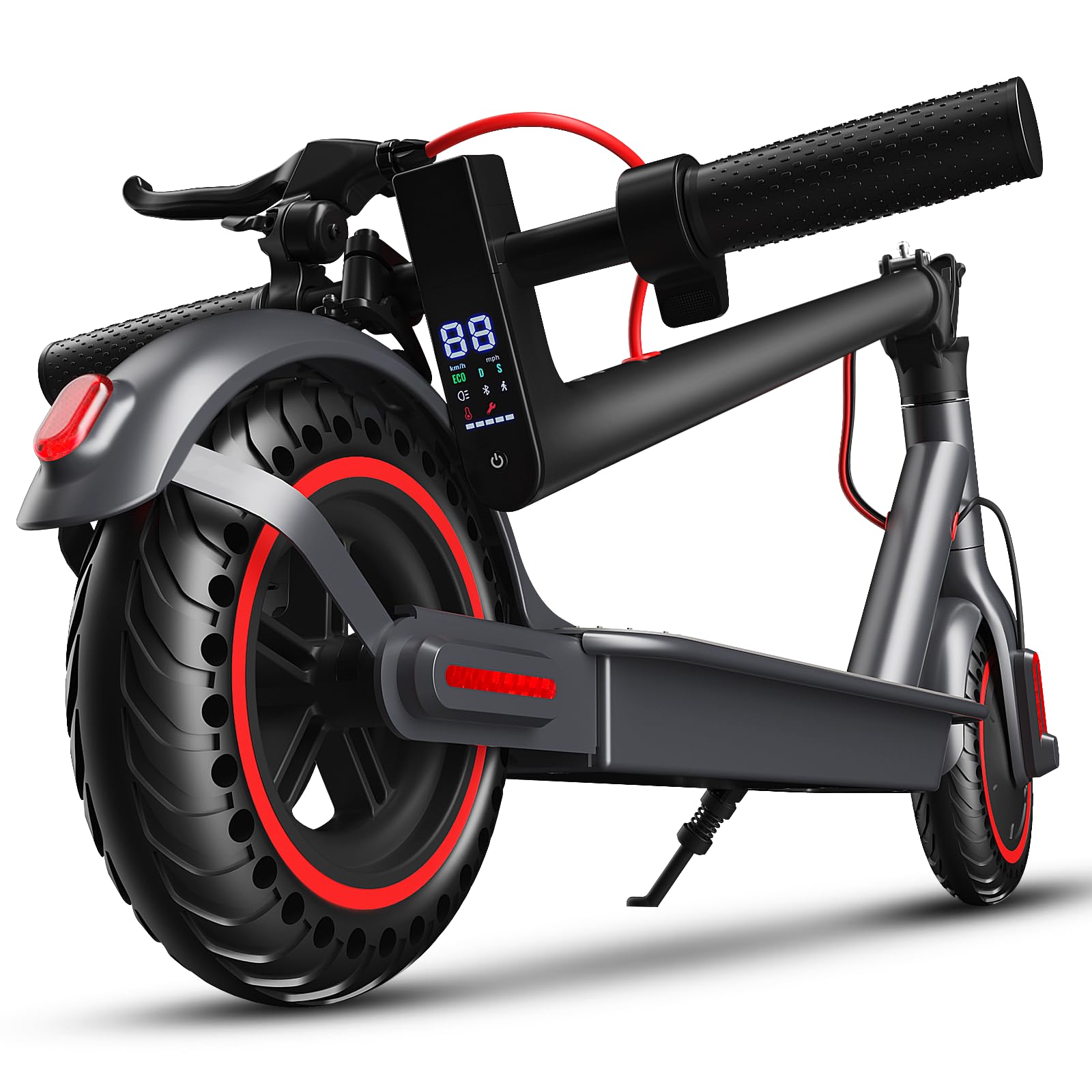 OBX Electric Scooter for Adults Teens 350W Motor 19MPH 12-18 Miles Range 8 5 Solid Tire Folding E