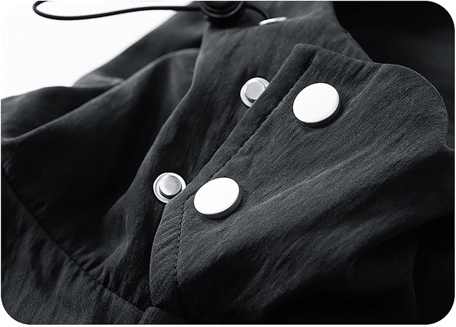 Sinzelimin Men's Hooded Cargo Coat Lightweight Zipper Long Sleeves Hoodies Jackets Outdoor Hiking Sport Outerwear Workwear