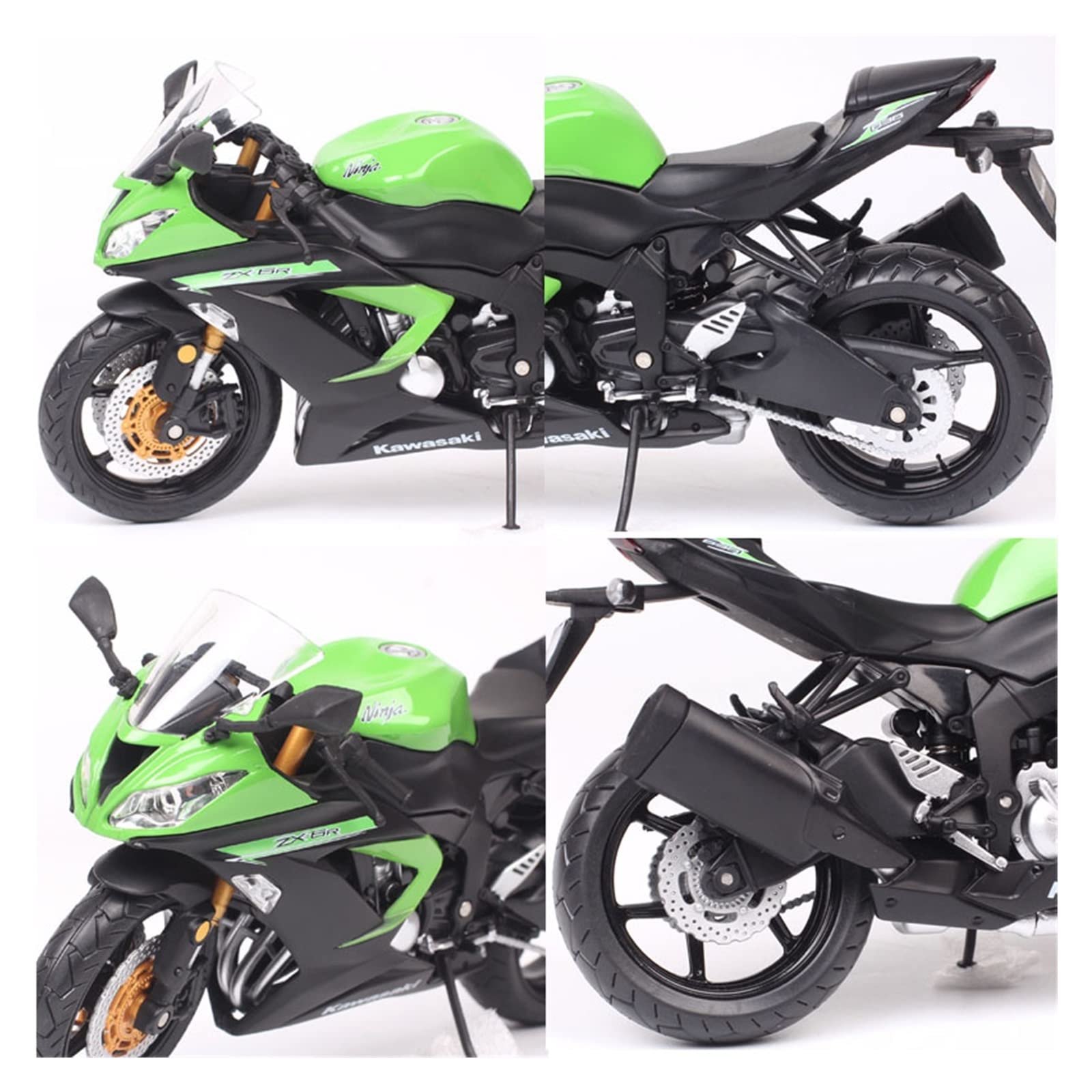 Amazon.com: PHYUIDS 1:12 Scale Kawasaki Ninja 636 ZX 6R Racing