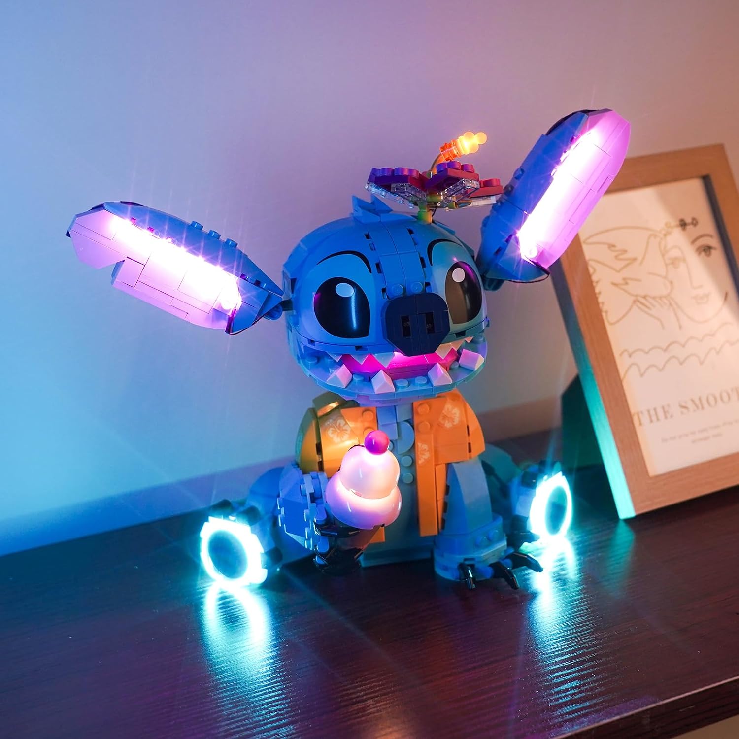 BrickBling Remote Control Version Light Compatible with Lego Stitch Compatible with Lego 43249-No Model Included