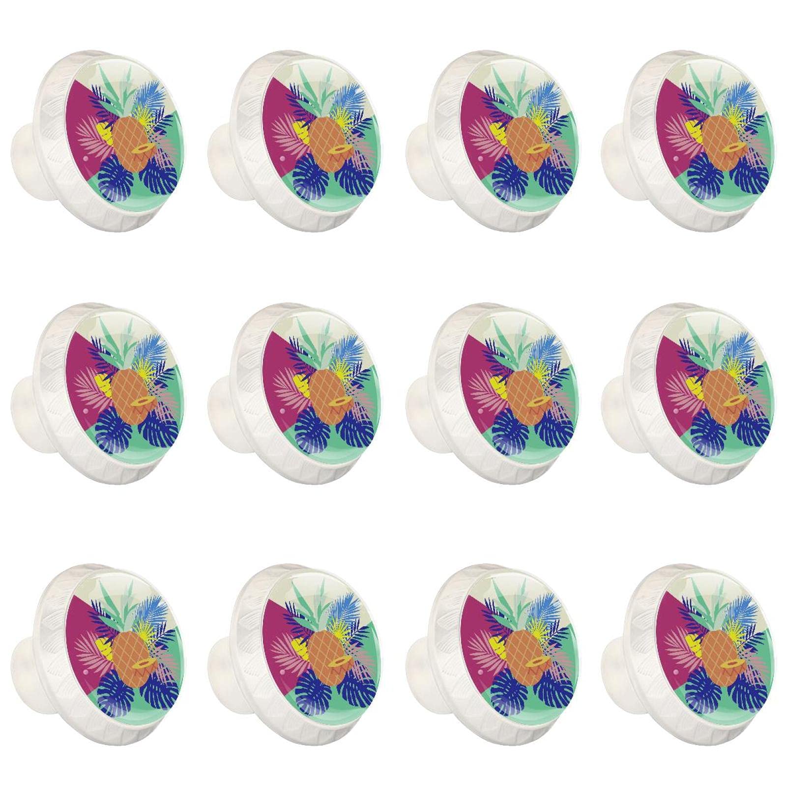 Boutons d'armoires de cuisine boutons décoratifs ronds placard tiroirs commode poignée fruits