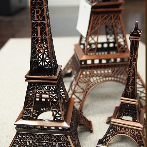 Miniatura 2 de Estatua de bronce de la Torre Eiffel de París Francia, 5.9 in (6-14 pulgadas)