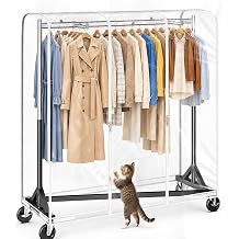 HOKEEPER Z Rack for Clothes with Cover Load 500 LBS with Display Arms
