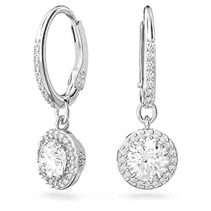 SWAROVSKI Silver Crystal スワロフスキー NEW 100% Authentic SWAROVSKI White Pave Sphere Dextera Stud