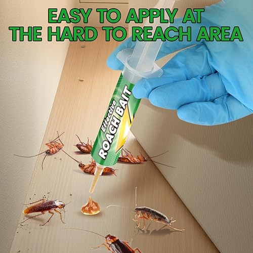 Miniatura 3 de Roach Gel Bait - Paquete de 10 unidades  Gel asesino de infestación de cucarachas en interiores de acción rápida para control de plagas en