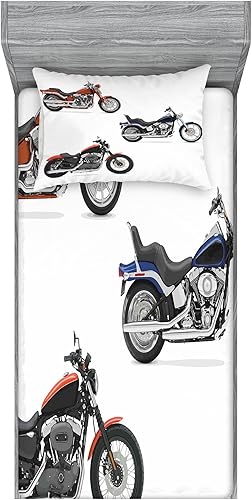 Miniatura 146 de Ambesonne - Juego de sábanas bajeras y fundas de almohada, diseño clásico botánico, plantas de jardín vintage, juego de 3 piezas con estampado