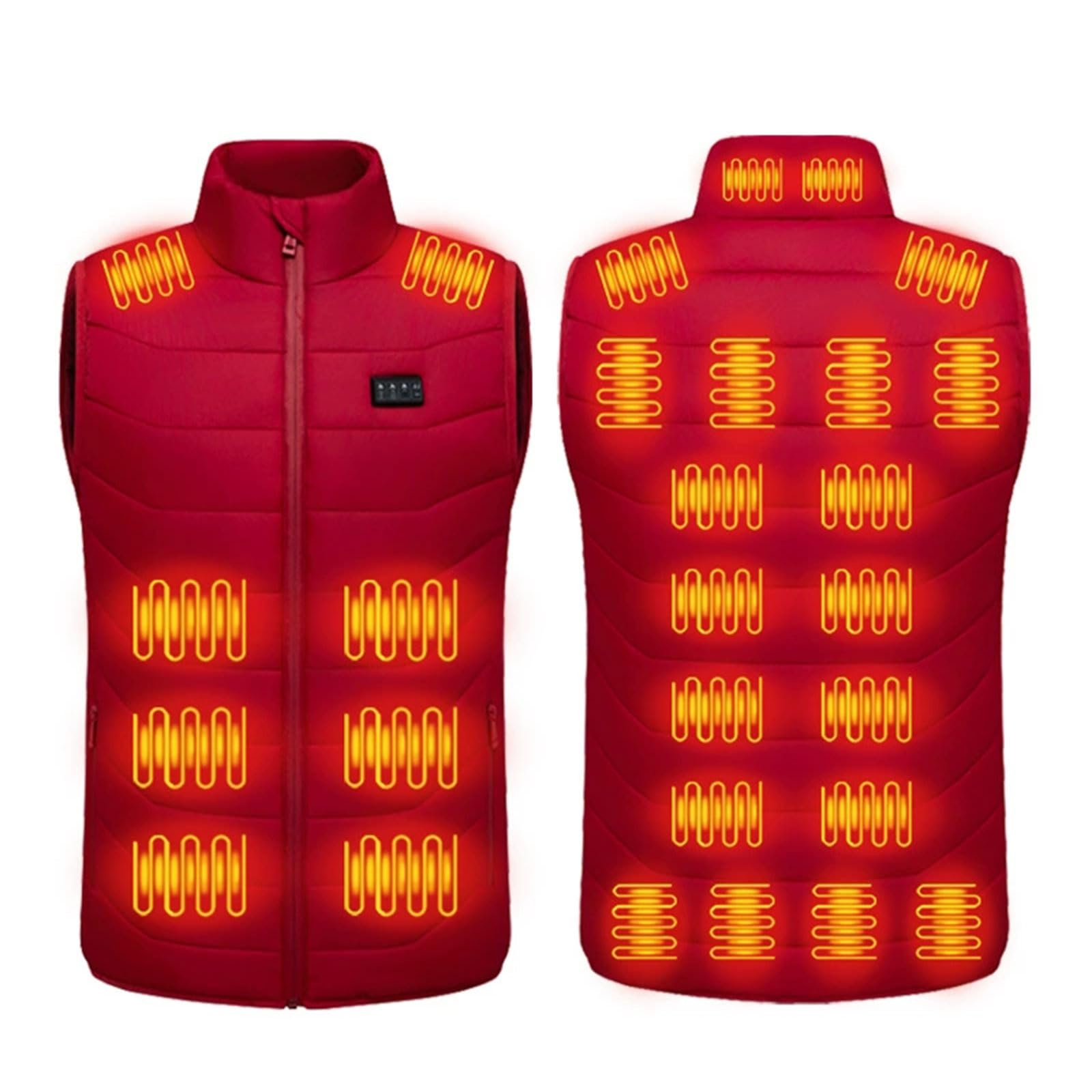 Chaqueta calefactable eléctrica de mujer con 28 zonas de calor y tres temperaturas USB