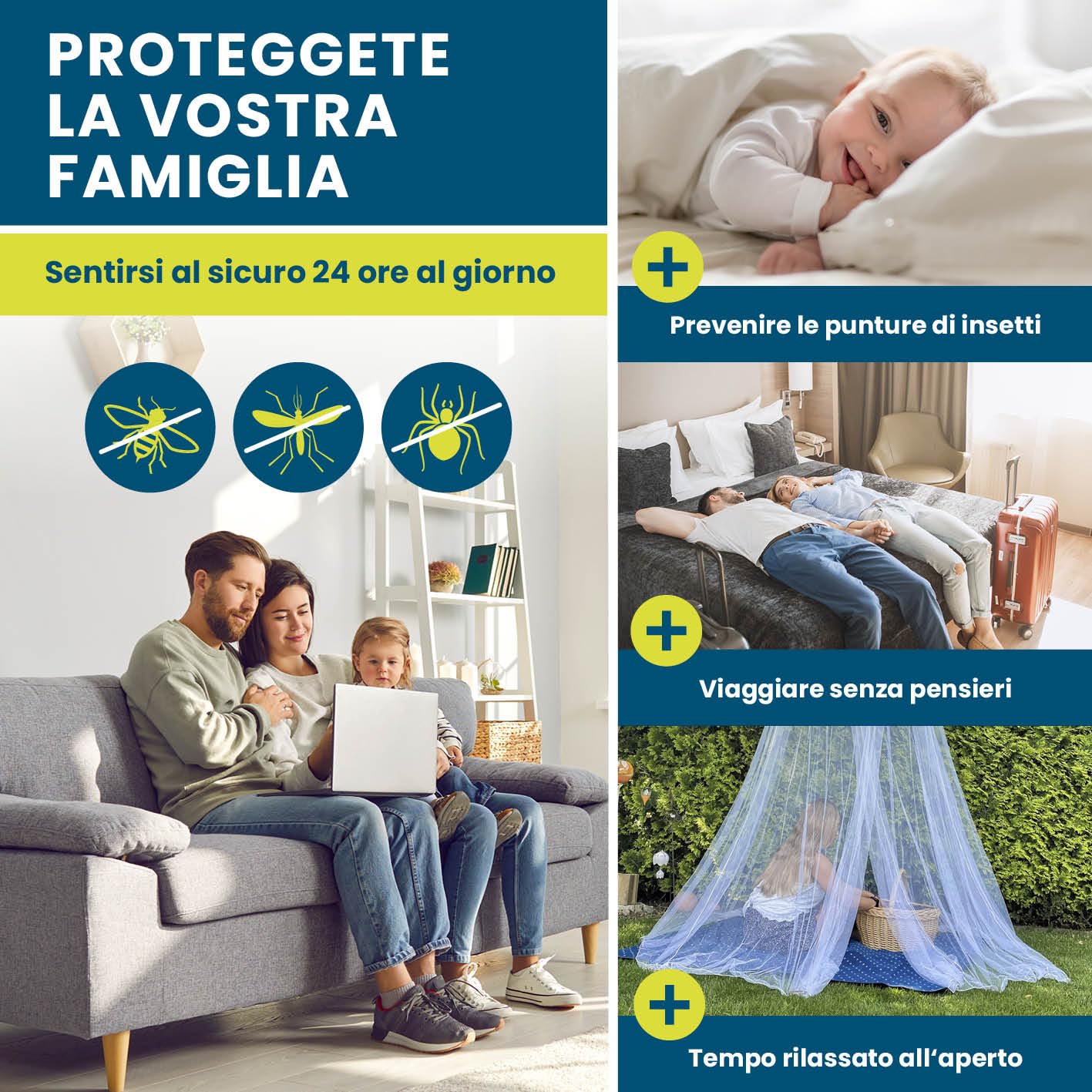HOBERG Zanzariera da viaggio | XXL per lettini, letti singoli e matrimoniali | Zanzariera da esterno 400 mesh per balconi | Cupola protettiva contro gli insetti da incollare o avvitare - Ø 60 cm