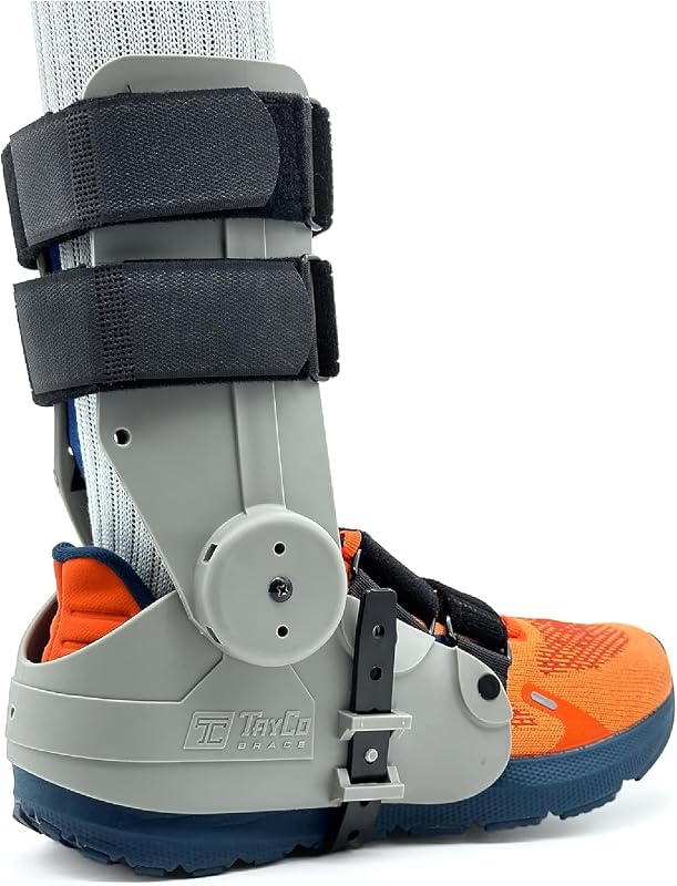 Over-the-Shoe RecoverX Ankle Brace, Alternative to Walking Boot and other AFOs, Adjustable External Ankle Support Brace, Unisex, Comfortable, Stable, Improve Gait and Balance (Medium, Right)