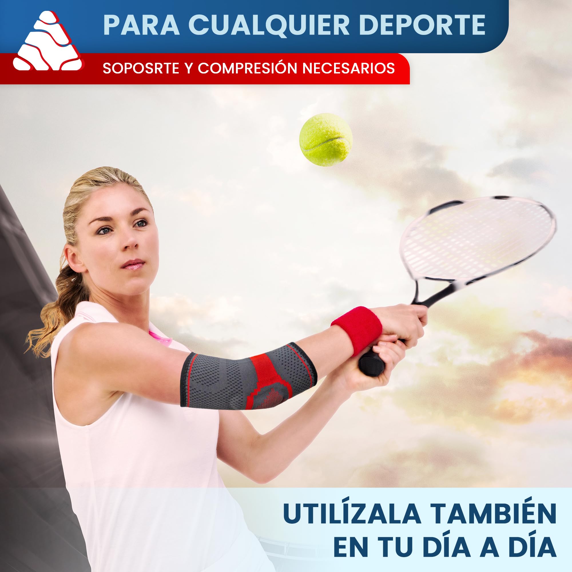 Lusenone Gomitiera In Rame Per Epicondilite E Tendinite: Tutore A Compressione Per Gomito Del Tennista E Golfista, Uomo E Donna, Per Sport E Palestra