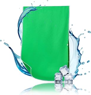 Cooling Towel 90×30cm with Press Buttons – Cooling Towel for Exercise and Heat, Reusable Cooling Towel with UPF 50+, Easy to Activate – Wet and Shake