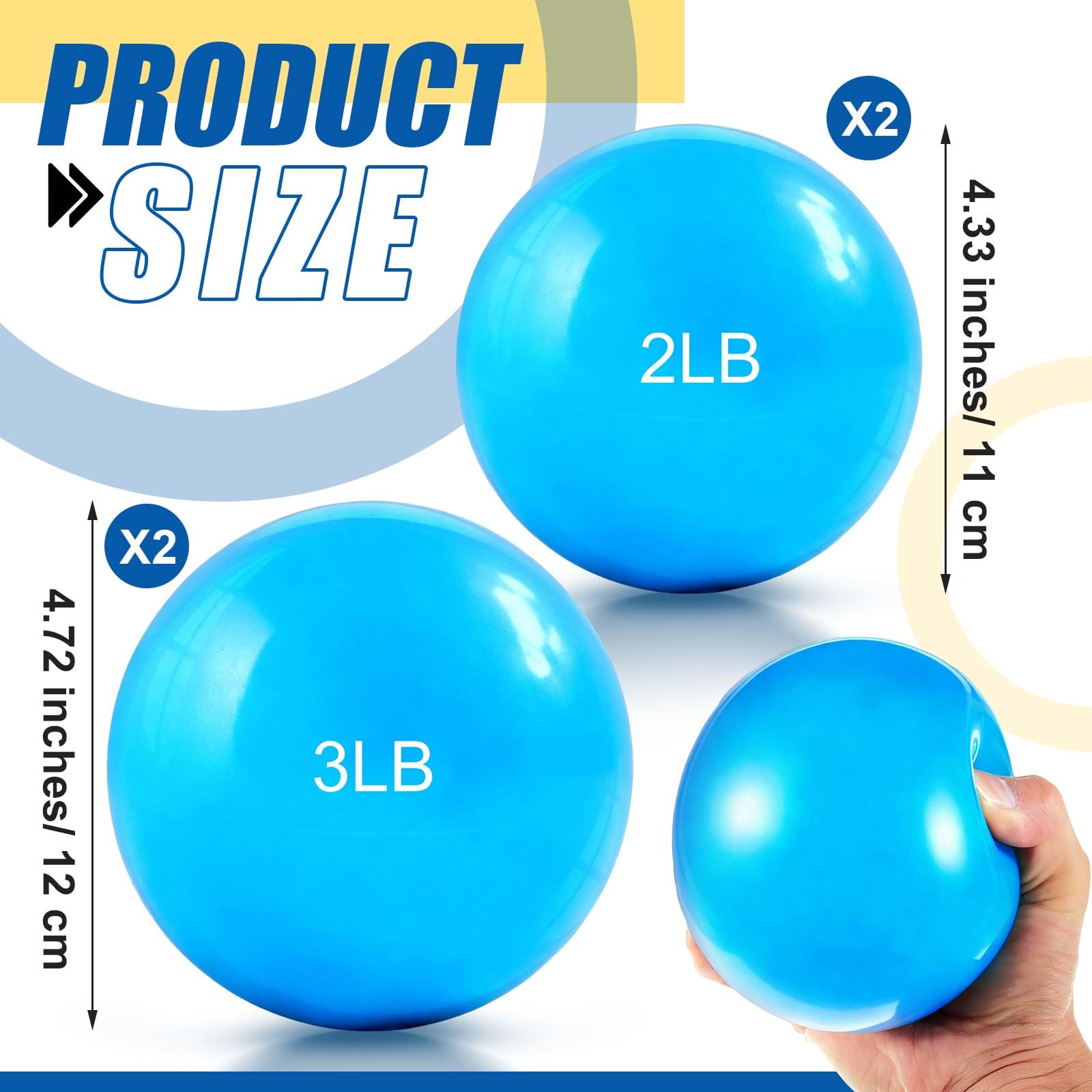 Weighted Balls for Exercise - Halloscume -2 Weighted Balls for Exercise - Halloscume -2