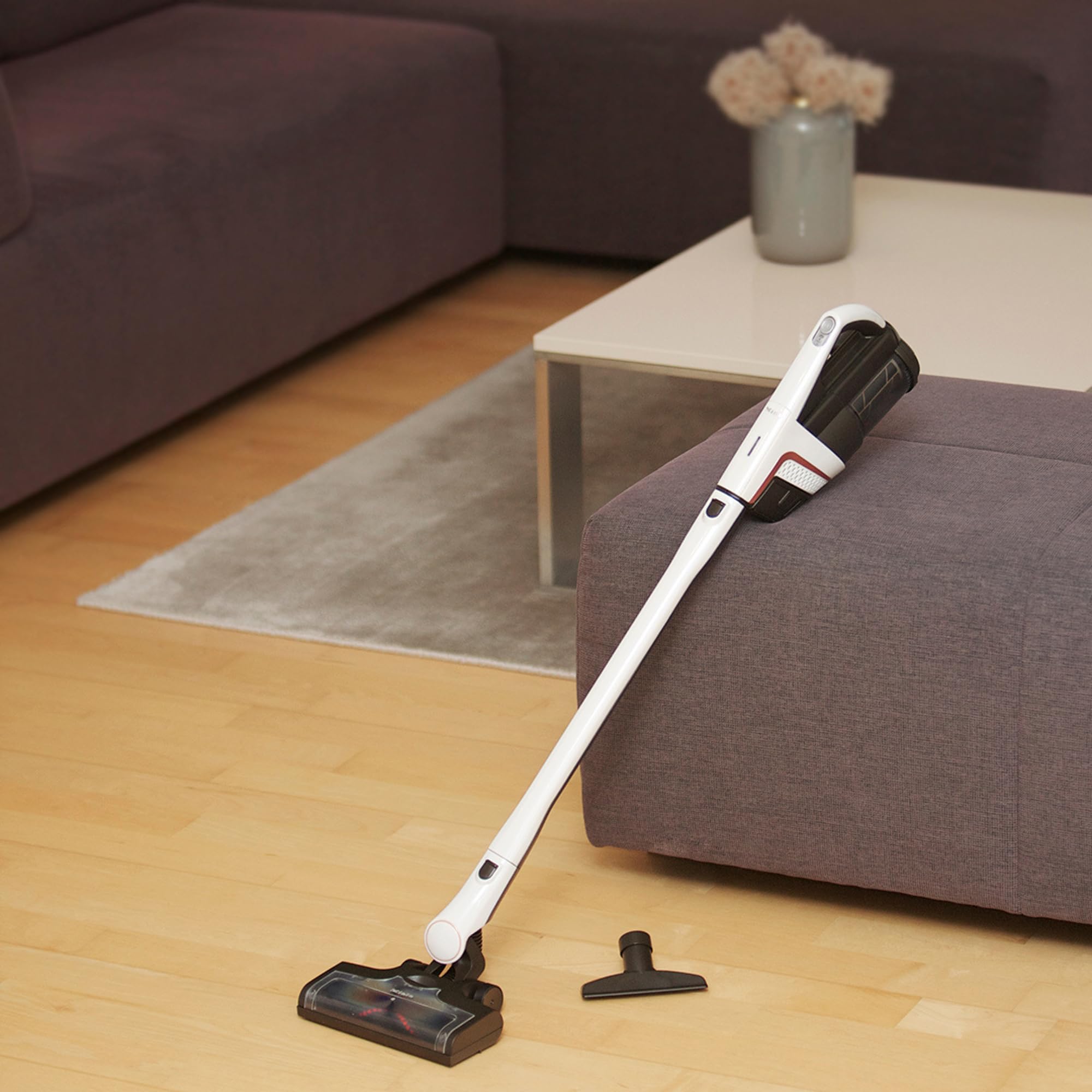 Theo Klein 6832 Miele - Aspirapolvere Triflex I con avvolgitore, Bocchetta per Pavimenti Flessibile e Rullo I Giocattolo per Bambini dai 3 Anni in su