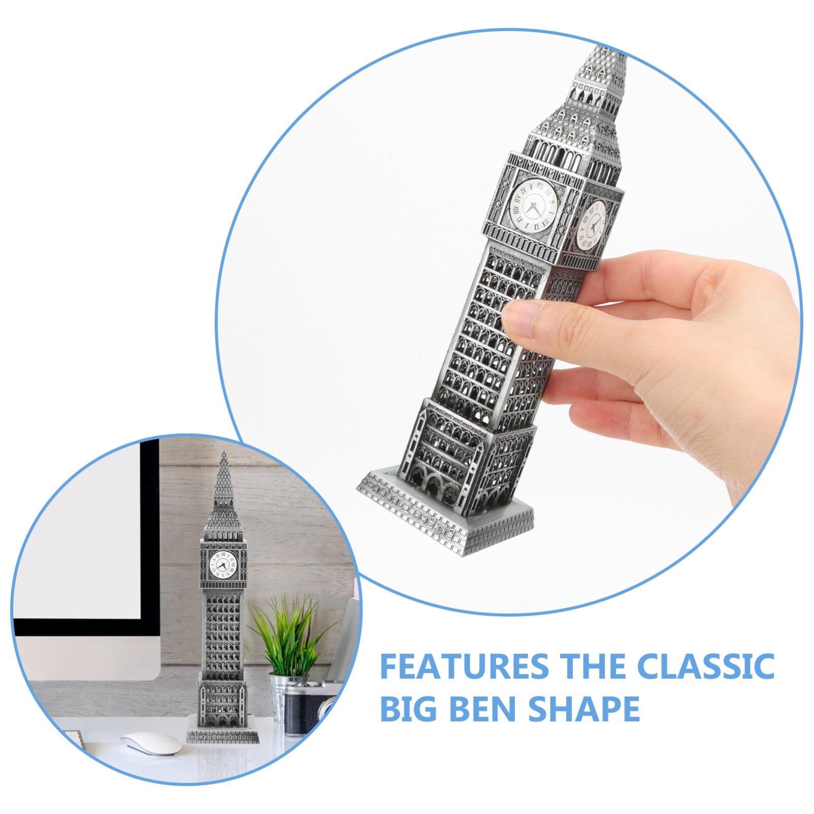 Silver Big Ben Sculpture Wynwood Studio Architecture And Buildings