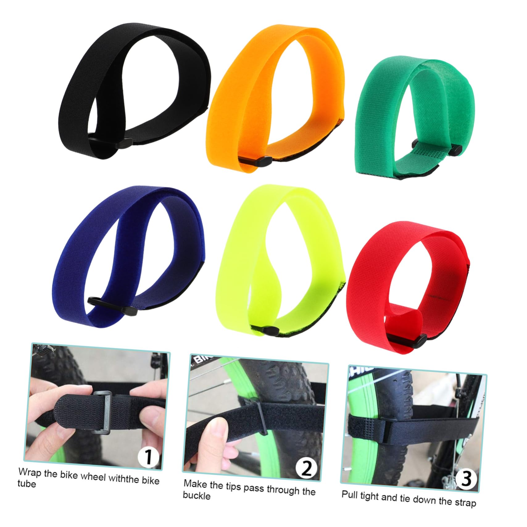 NAMOARLY Versatile Straps Bike Wheel Yoga Mats Cords and More Strong Adjustment
