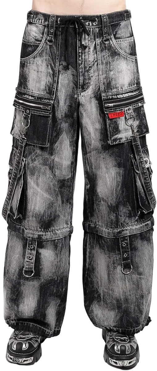 Zip Lock Storm Wash Pants [Black Denim]