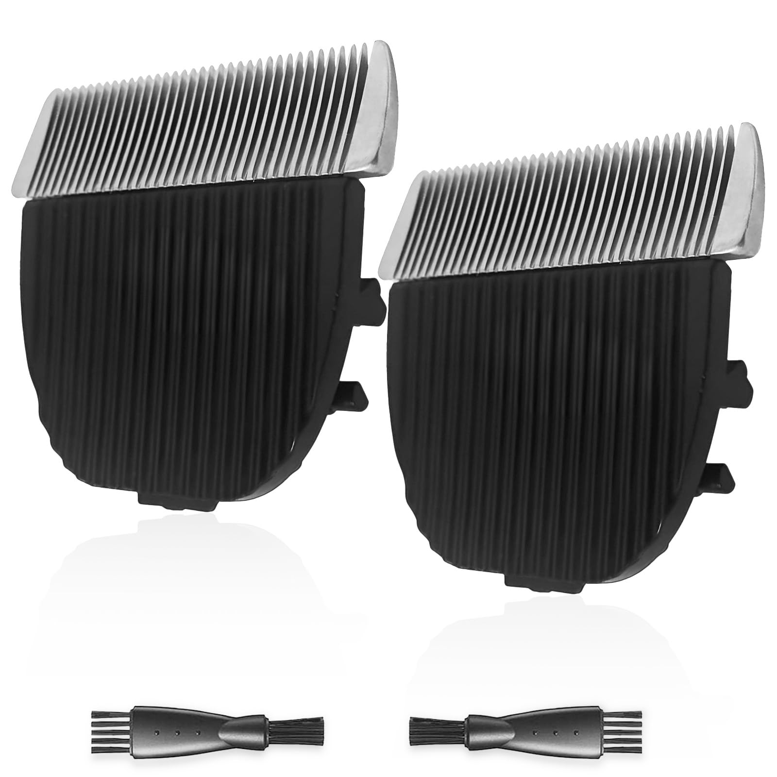 wotdmu 2 Pack Dog Grooming Replacement Blades for HOLDOG Dog Grooming Kit, Ceramic Edge for Smooth Cutting Compatible with HOLDOG Cat Clippers, 2 Cleaning Brush