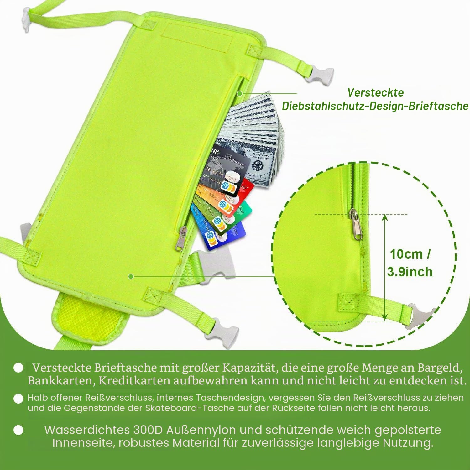 Skateboard-Tasche Skateboard-Gurt-Rucksack Universelle tragbare Skateboard-Tasche