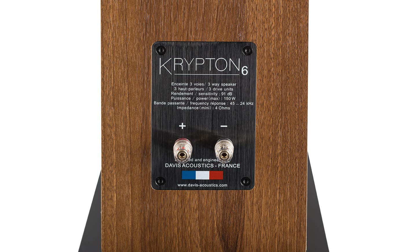 Davis Acoustics Krypton 6 Classik (Orzech) - 3-drożna kolumna/3 głośniki - Głośnik sprzedawany w parach