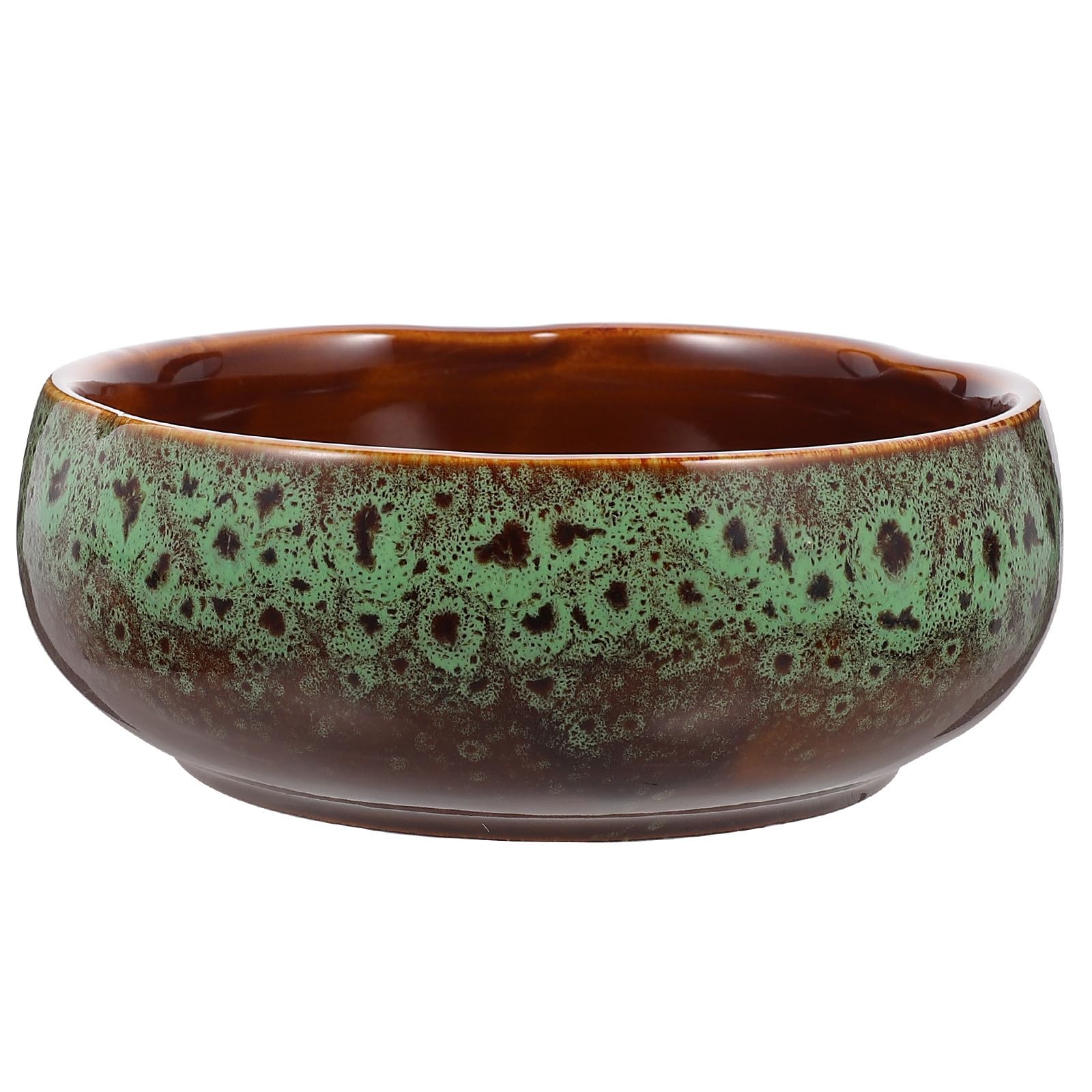 Anneome Pot de Fleurs Hydroponique sans Trou en Céramique Blanche Moyenne Jardinière pour Jonquilles et Nénuphars Pot de Jardin Intérieur et Extérieur Décoratif pour Balcon et Maison