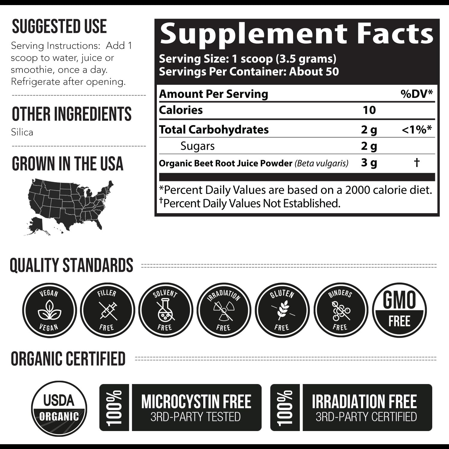 BioBeet® Max Strength Beet Root Juice Powder, 20:1 Concentrate, Organic — Amazon image 7