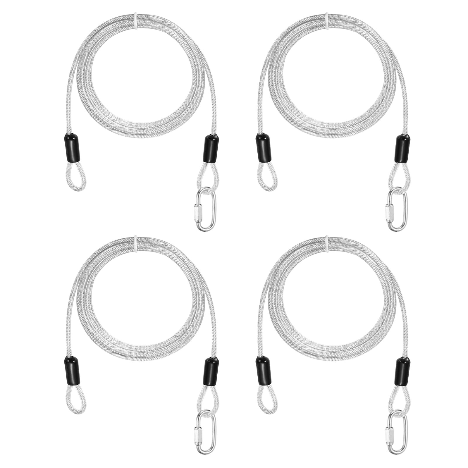 Câble antivol de sécurité en acier inoxydable 304 double boucle 2 m