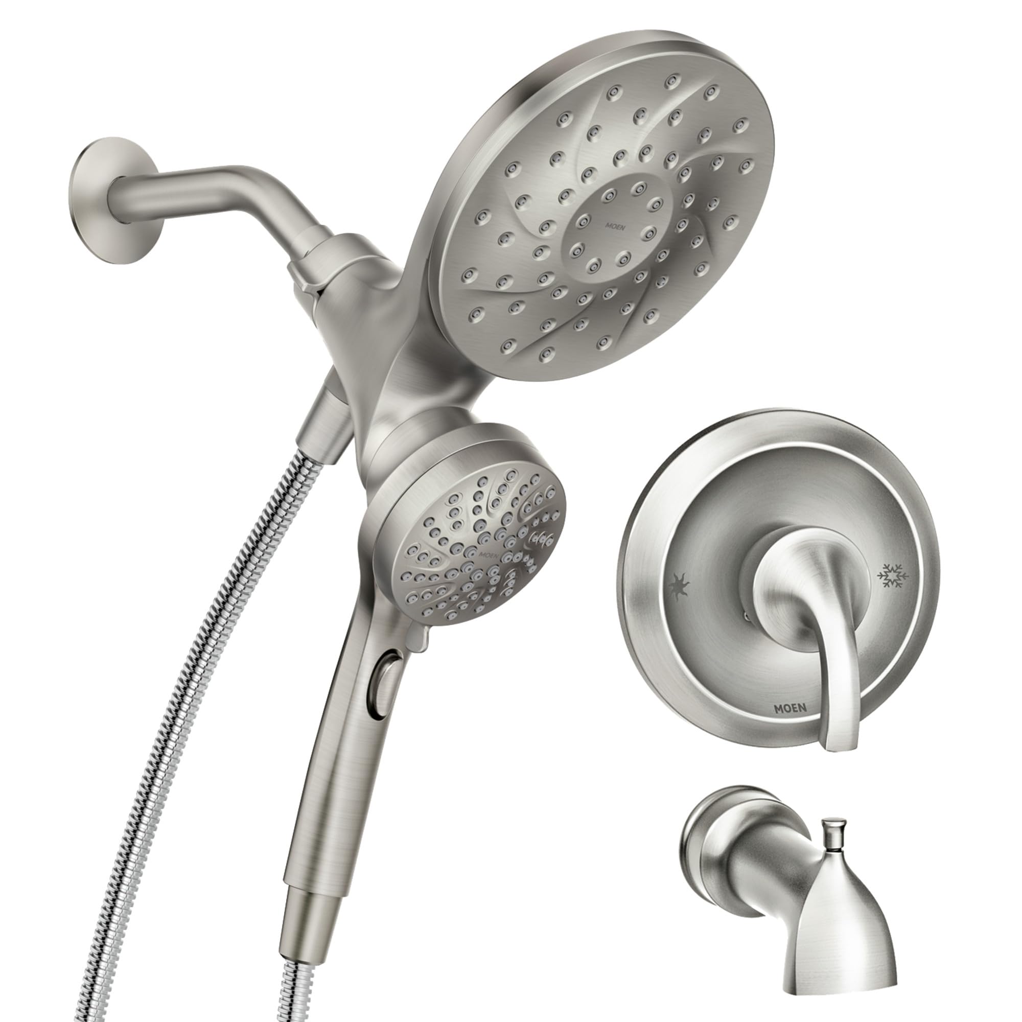 Photo 1 of Moen 82304SRN Engage Magnetix Tub & Shower Trim Kit, Brushed Nickel