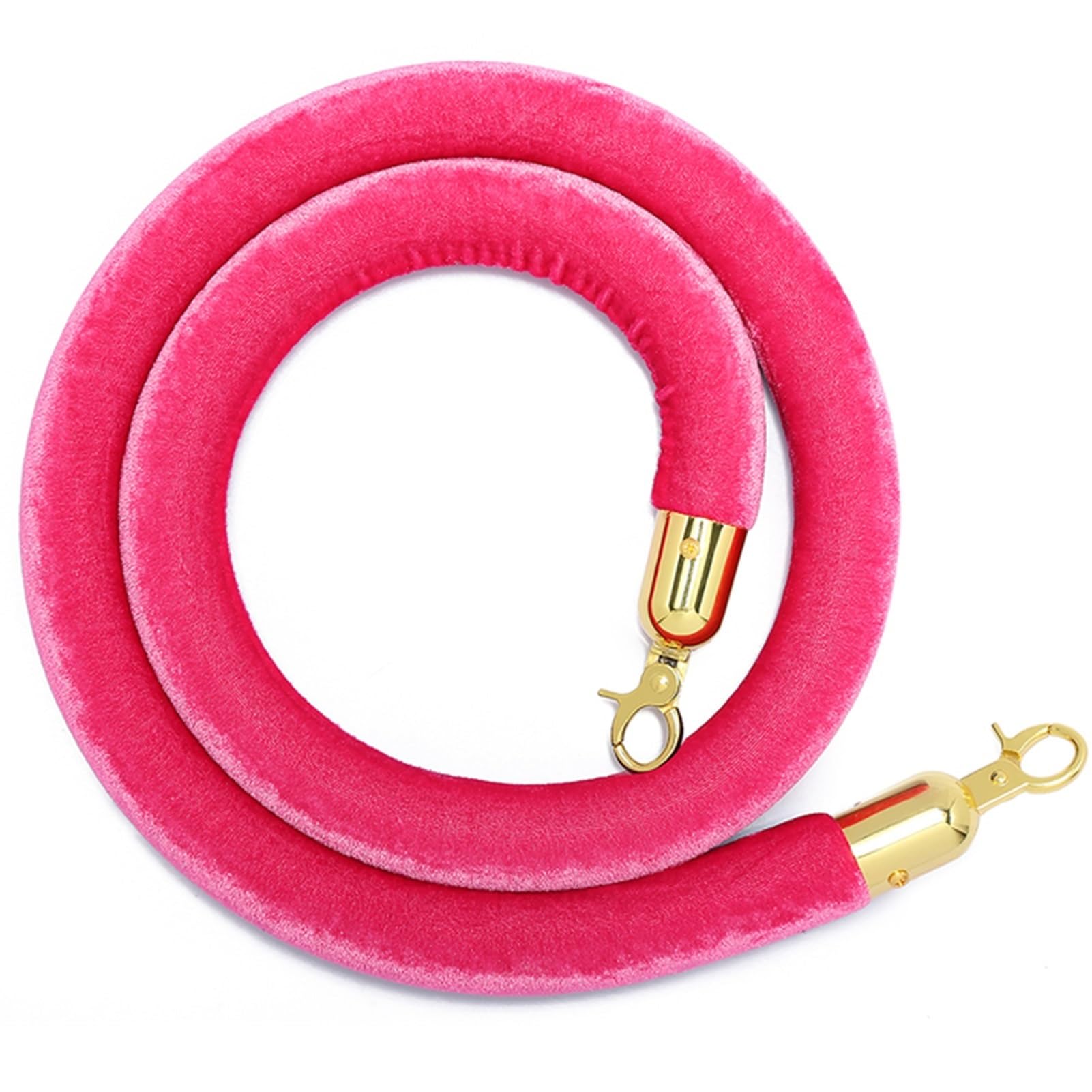 Corde de poteau en velours rose de 1,4m pour structurer les files d'attente confuses et encombrées