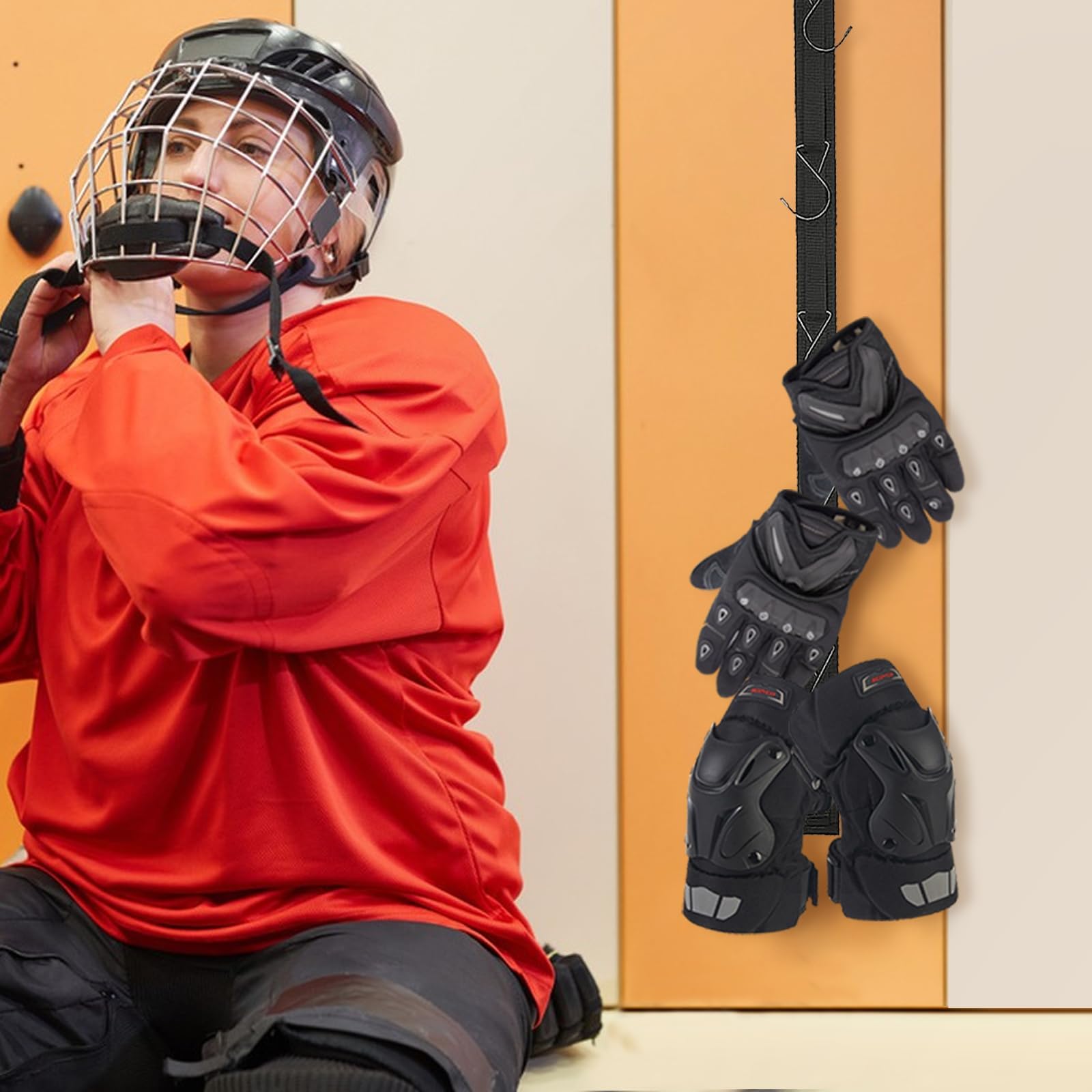 Support d'équipement de Hockey sur Glace, Cintre de Hockey, Support de séchage de Hockey, Cadeau de Hockey sur Glace, Cadeaux pour garçons et Hommes, Football, Baseball, étendoir à Linge pour