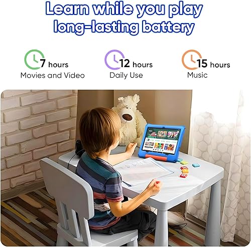Miniatura 6 de Tableta para niños, tableta Android 15 de 10 pulgadas para niños, 24 GB de RAM+64 GB ROM 1 TB TF tarjeta expandible, tabletas Octa-Core para niños