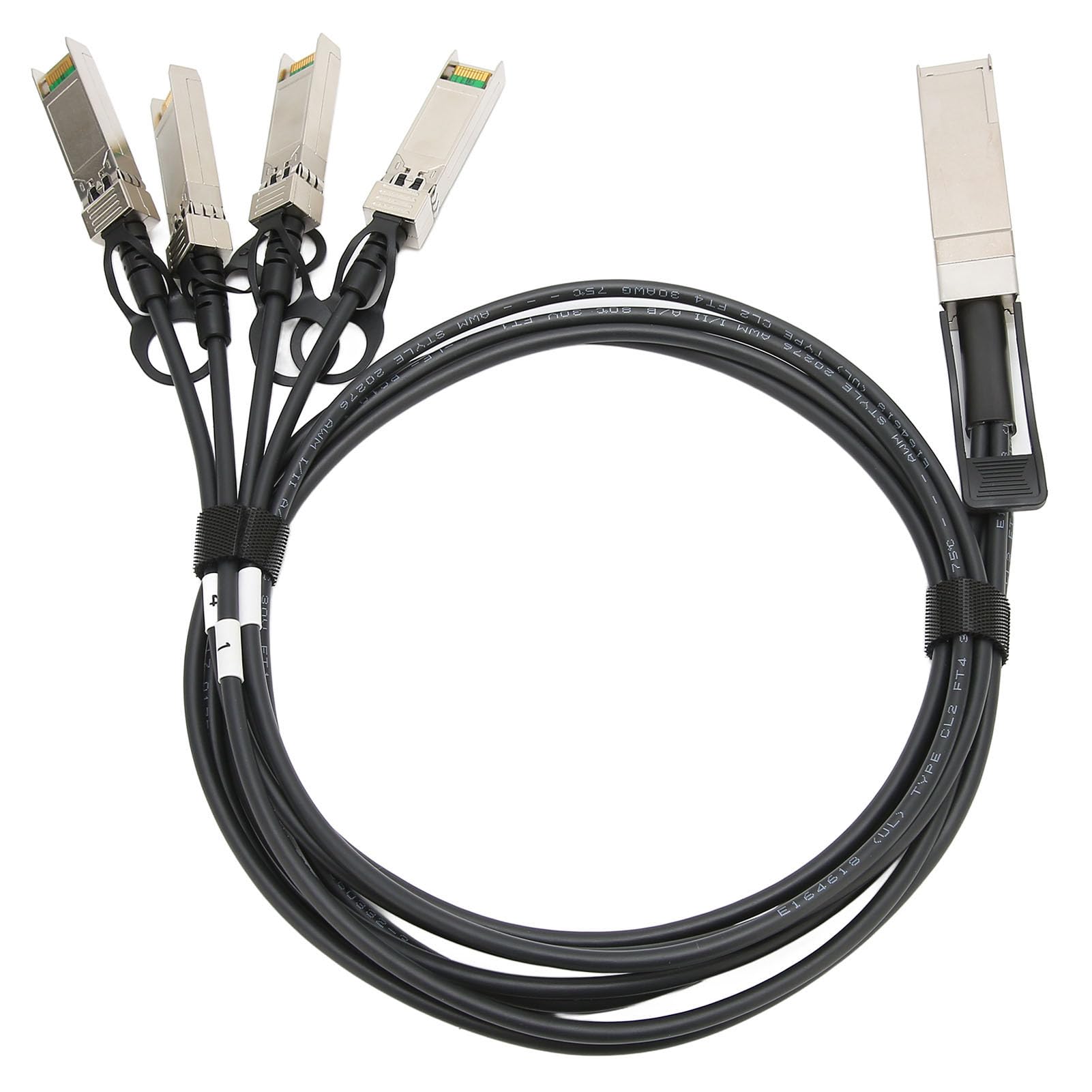 Ejoyous 40G QSFP do 4 SFP+ DAC Kabel, 1m Stop Cynkowy