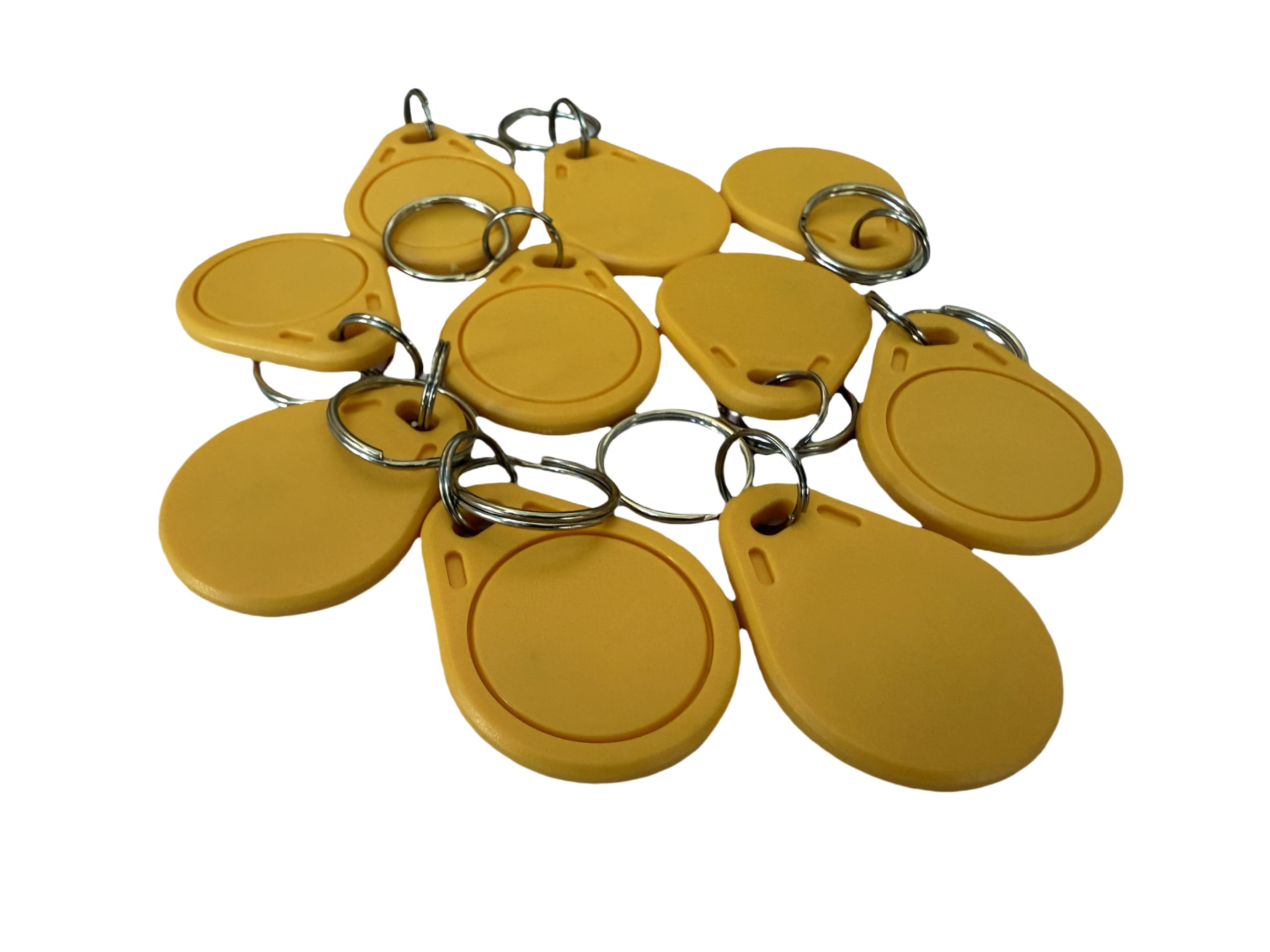 YARONGTECH 13.56MHZ ISO14443A MIFARE Classic 1K Keyfob tag Yellow Color Pack of 100