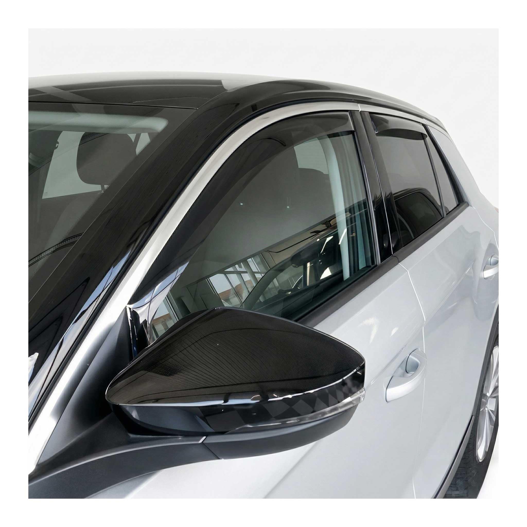 OMAC Windabweiser Regenabweiser kompatibel mit VW T-ROC 2017-2025 Dunkel Acryl 4tlg