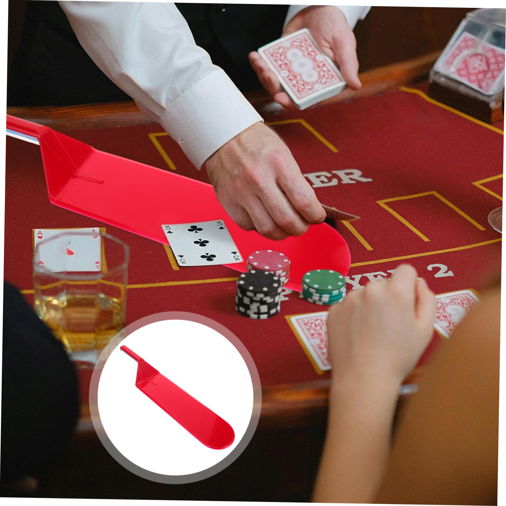 Abaodam 4stücke Household Poker Karten Dealer Aus Wiederverwendbarem Kunststoff Praktische Karten Schaufel Für Poker Und Kartenspiele Glatte Oberfläche Schützt Vor Zählern Und Betrug