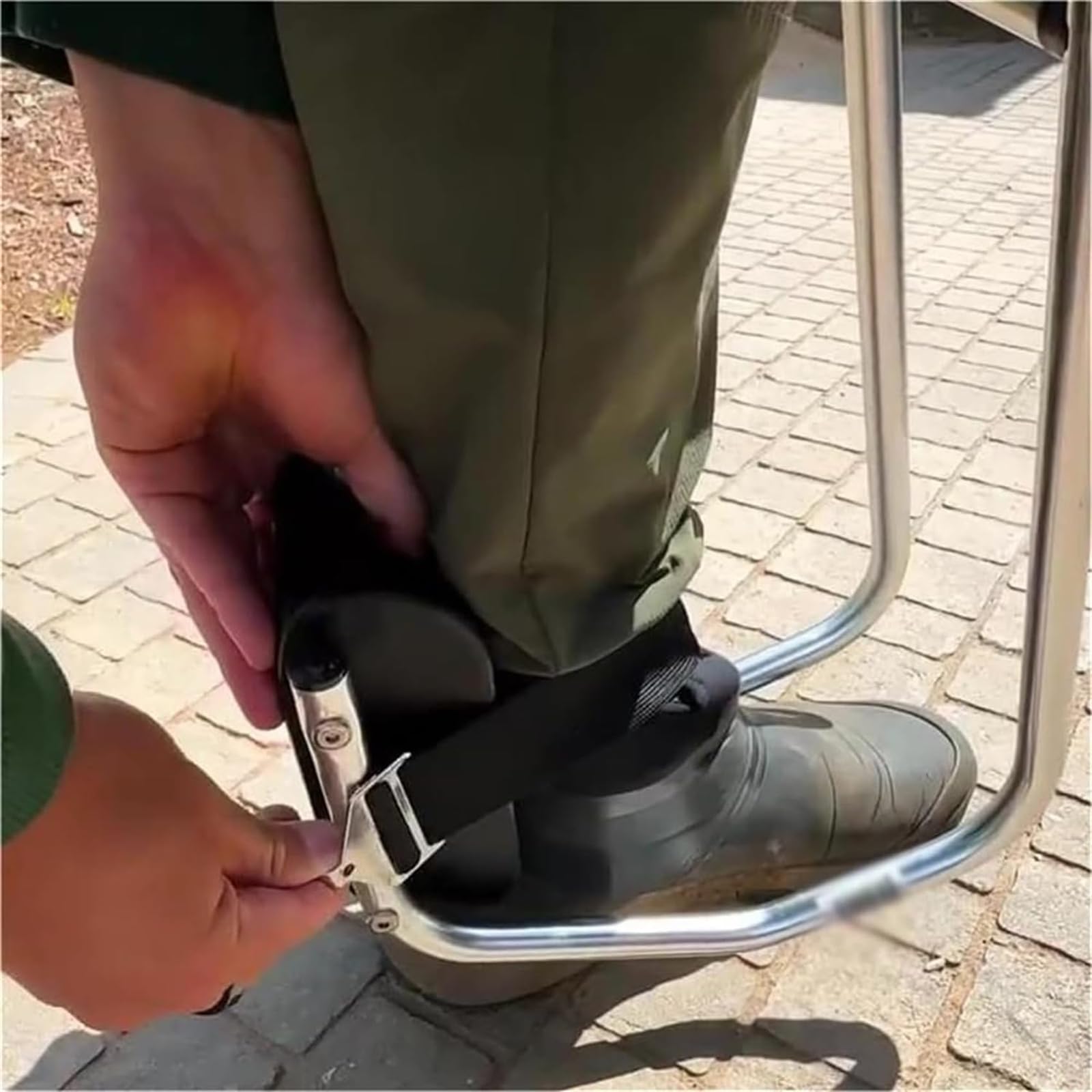 Rodillera portátil para jardinería, 2 unidades, soporte para rodillas de una pierna con asiento, rodillera ergonómica para jardín, protege las rodillas, herramienta de ahorro de mano de obra para un