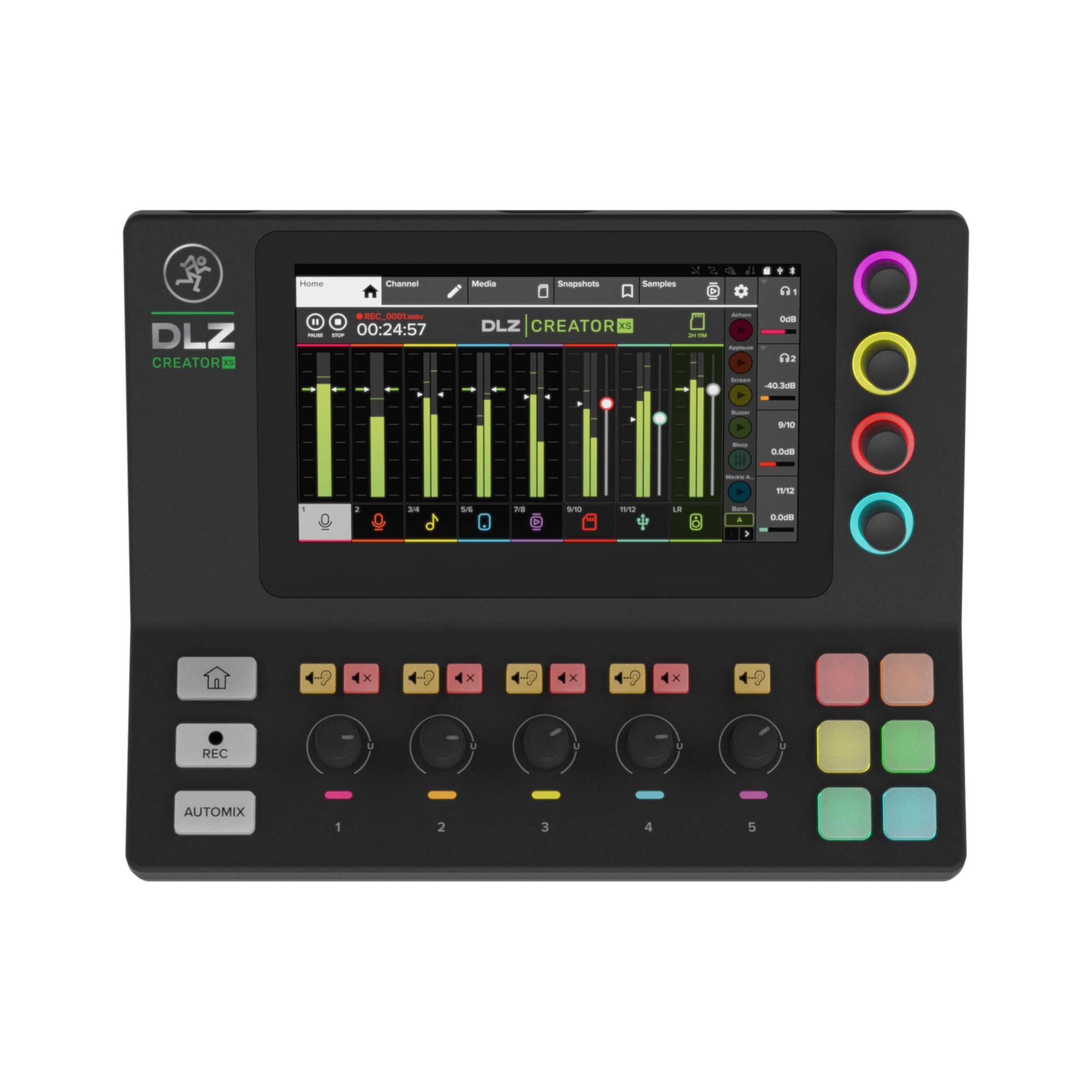 Mackie DLZ Creator XS - Mixeur numérique compact et adaptatif pour  podcasting, streaming et YouTube avec modes personnels, technologie Mix  Agent, AutoMix, préamplis micro Onyx80 : Amazon.fr: Instruments de musique  et Sono