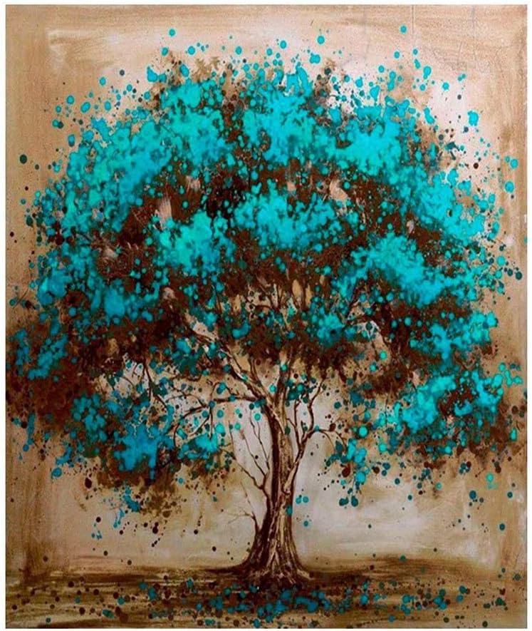 Kimily DIY Paint by Numbers for Adults Kids Tree Paint by