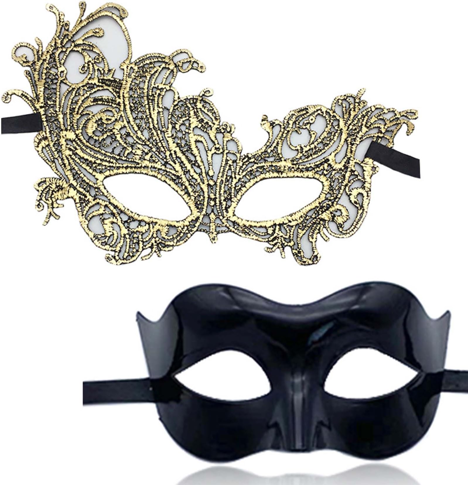 OXYGLOBE Masquerade Mask For Women, Party Mask Elegant And Attractive Black Mask For Men Masks Carnival Party Evening Ball Costume Masks Suitable As a Gift For Anyone