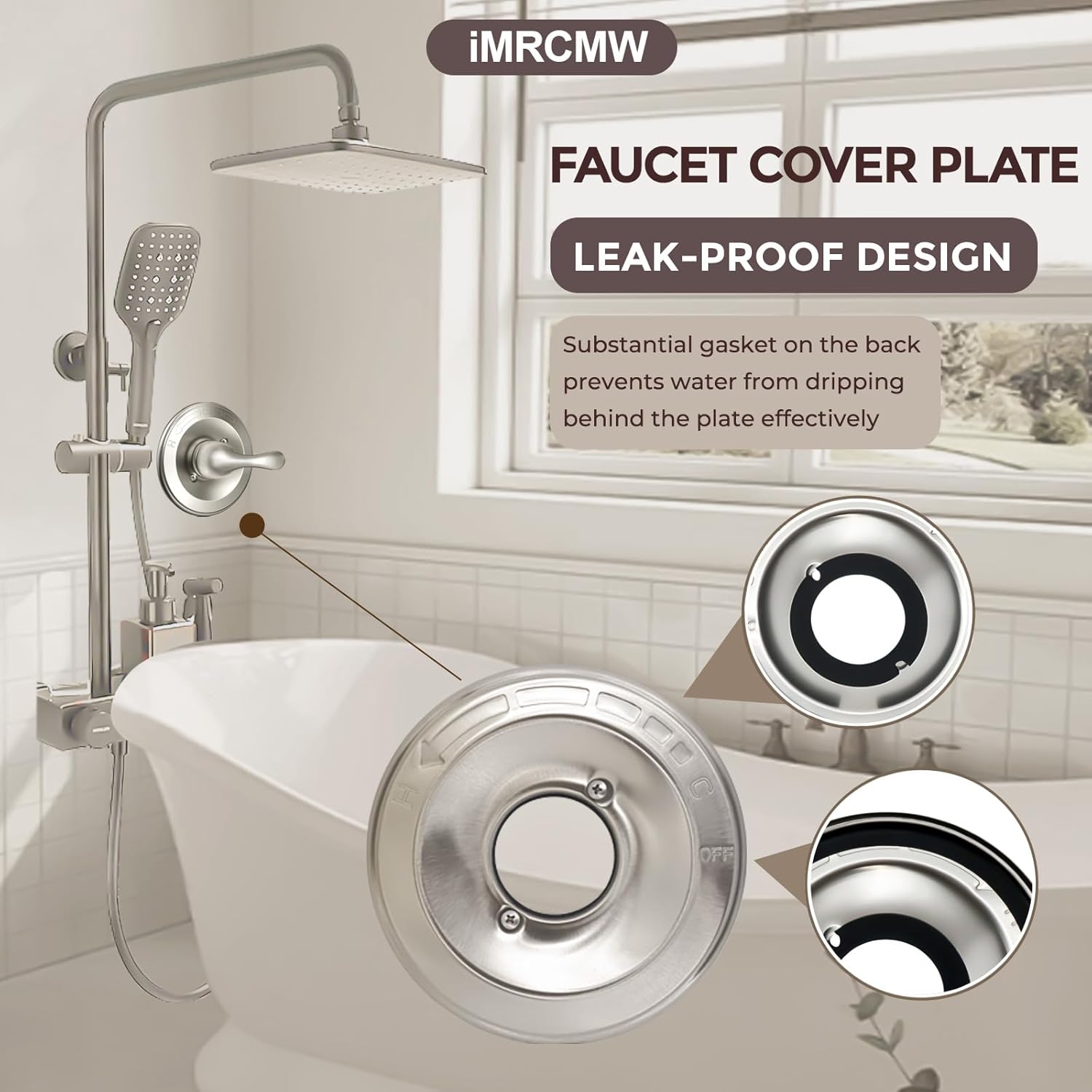 Replacement for Classic 13/14 Series T13020 Single-Function Trim Kit, Shower Handle w/Cartridge Compatible with Delta Shower Valve R10000 Series, Brushed Nickel