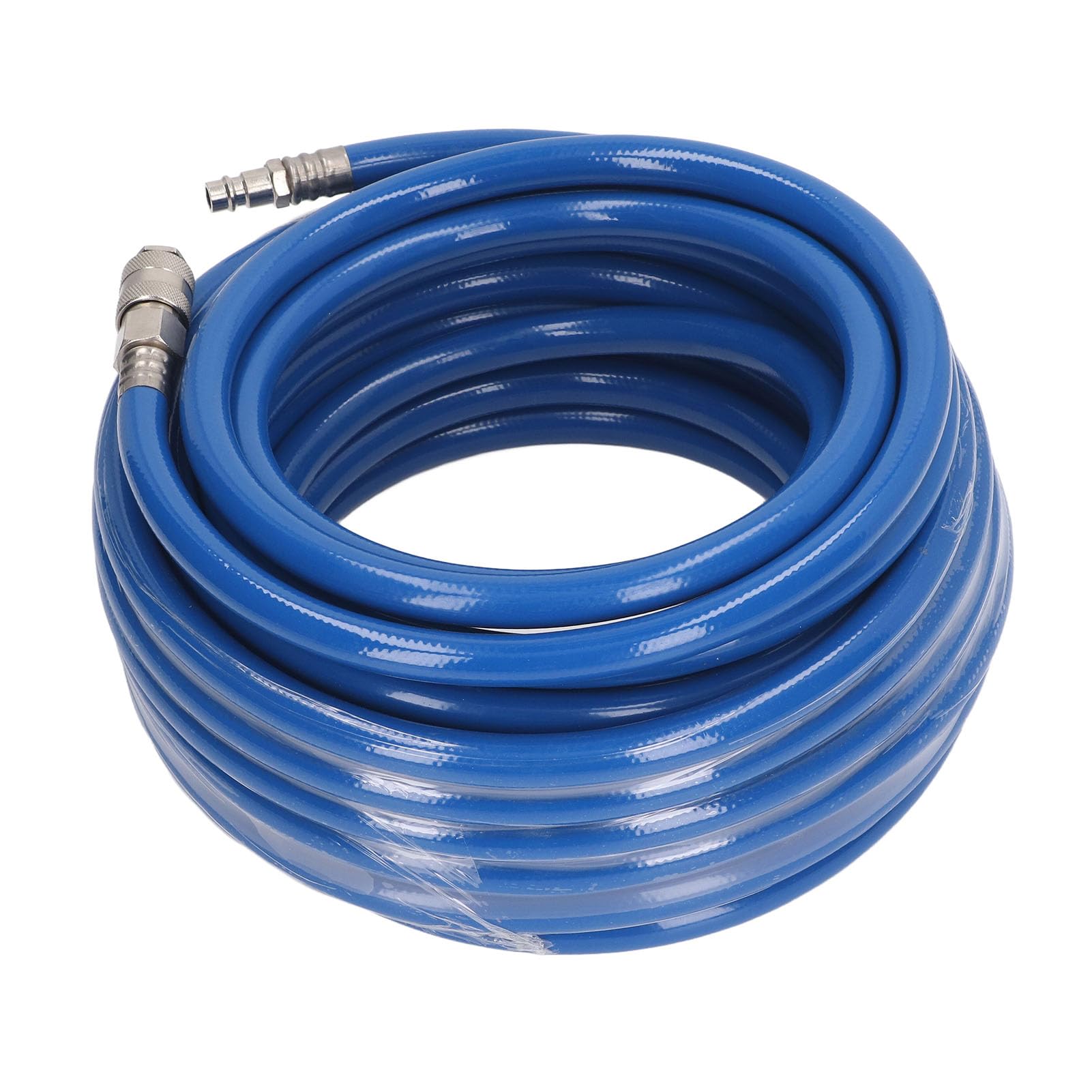 Manguera de aire tubo ligero flexible de alta presión con conector rápido de 15 m de longitud ideal para sitios de construcción de garaje para el hogar