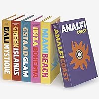 Vista 5 de Paquete de libros decorativos de moda para mesa de café, decoración inspirada en libros de estilo centro turístico de viaje, libros falsos plegables