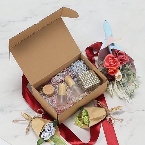 Miniatura 5 de RLAVBL Juego de 25 cajas de envío de 9 x 6 x 3 pulgadas, cajas de cartón corrugado pequeñas marrones, cajas de correo para embalaje de pequeñas