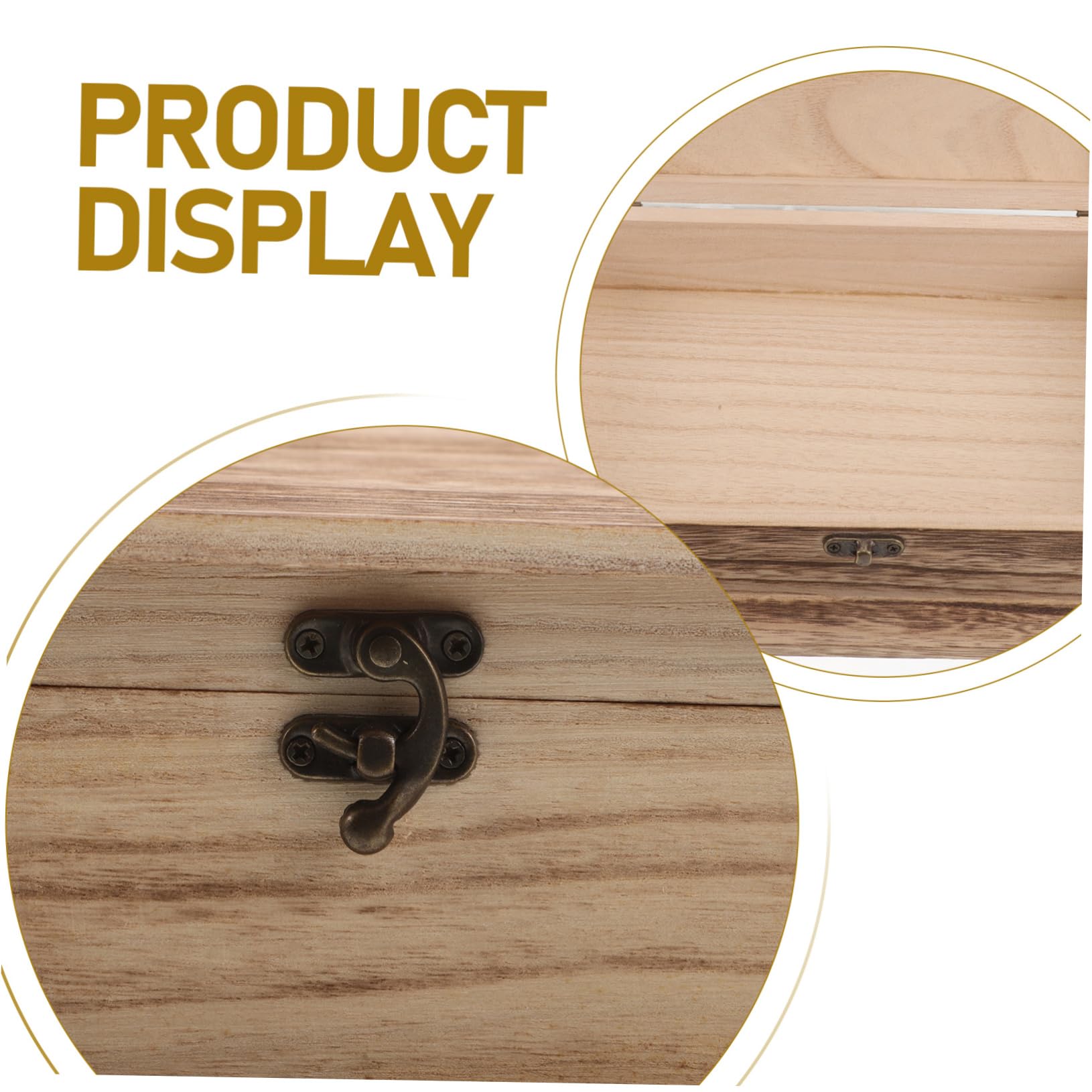 GLEAVI 2piezas Caja De Recuerdos De Madera Estuche De Joyería Contenedor De Tarjetas Diseño De Libro Almacenamiento