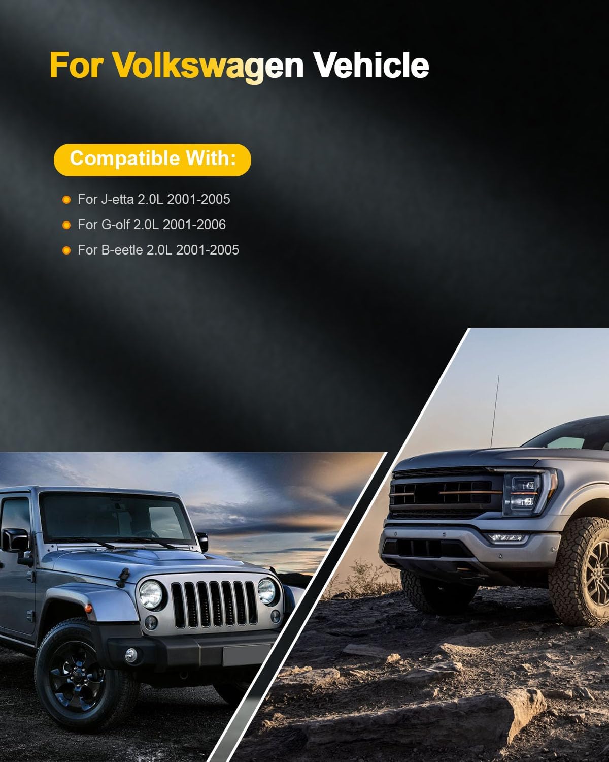 OCPTY Fits 2014-2015 for Volkswagen Nuevo Gol 1.6L/L4,1998-2011 for Volkswagen Beetle 2.0L/L4 Ignition Coil and Spark Plugs 5 Pins #UF484 (1 Ignition Coils with 4 Iridium Spark Plugs Packs)