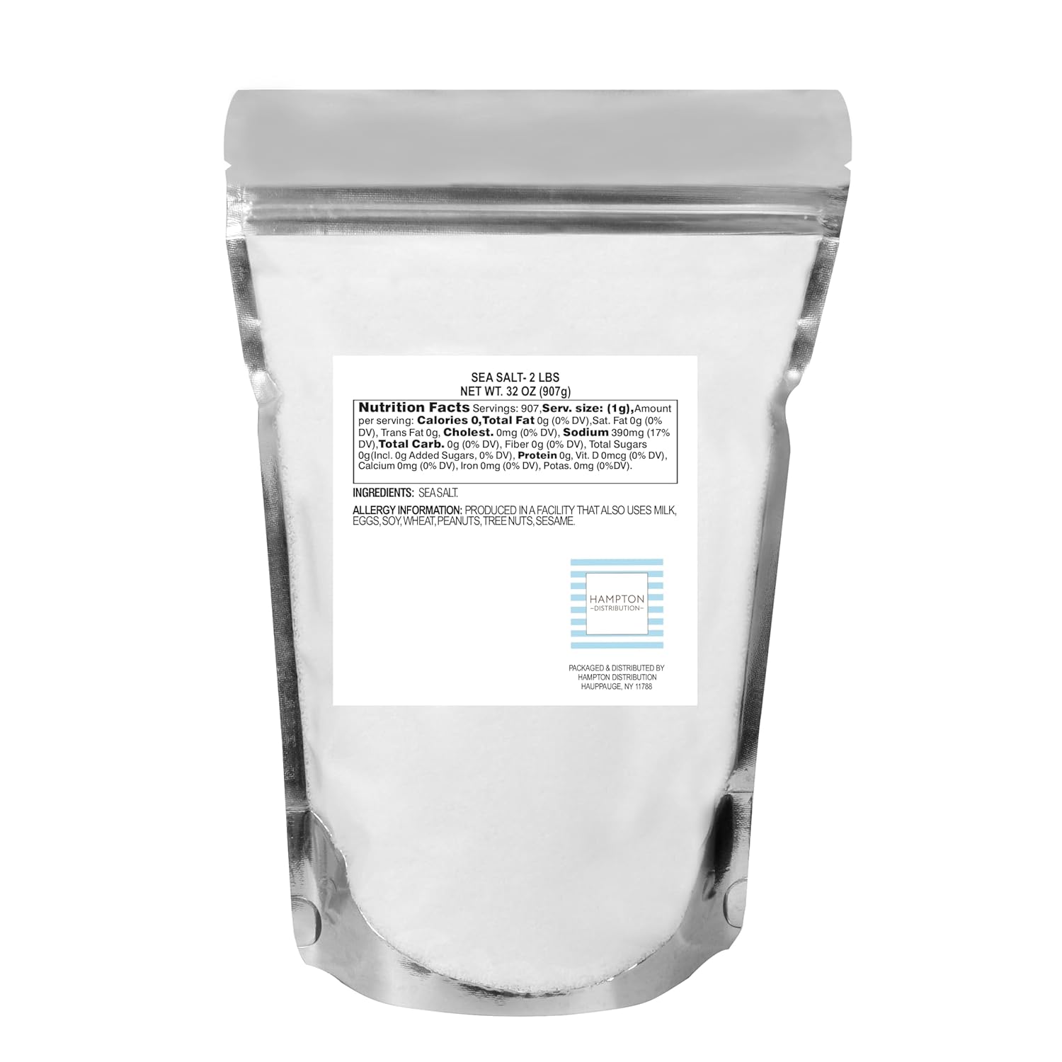 Sal Marina Pura, Bolsa Resellable de 2 Libras