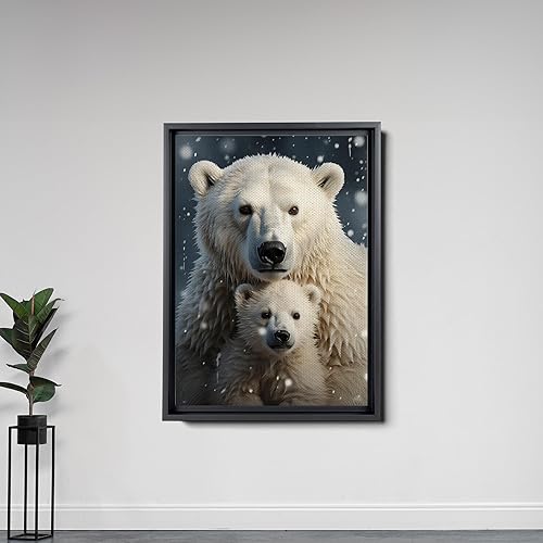 Miniatura 6 de Fox Mother Cub Print, In The Style Of Stencil,Based, Kids Wall Art, Kids Wall Art Display, Mom And Baby Animal Art Print, Canvas Prints, Art Decor