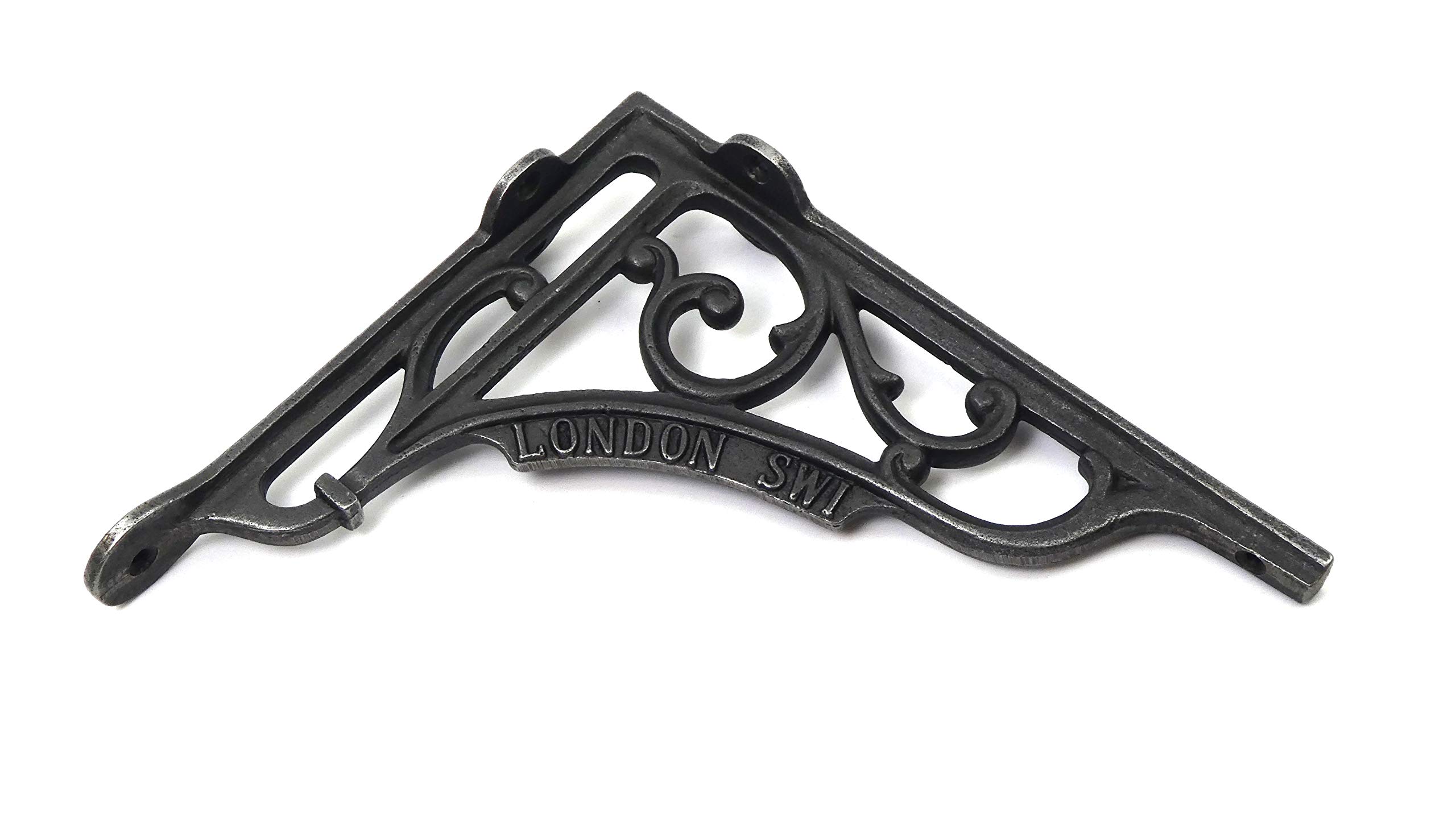 Oakcrafts Antique Iron Pair Of Shelf Brackets London Sw1 Cast 200Mm X 180Mm / 8" X 7"