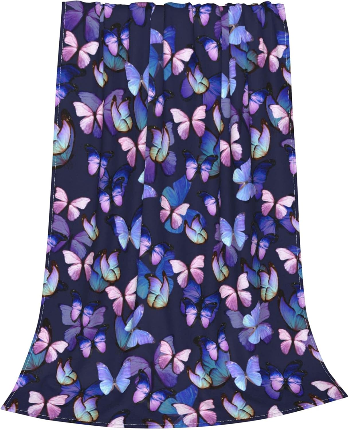 Butterfly Throw Blanket Cozy Flannel Fleece Blanket Air Conditioning Blanket for Living Rooms Sofa 50"x40" - Image 2