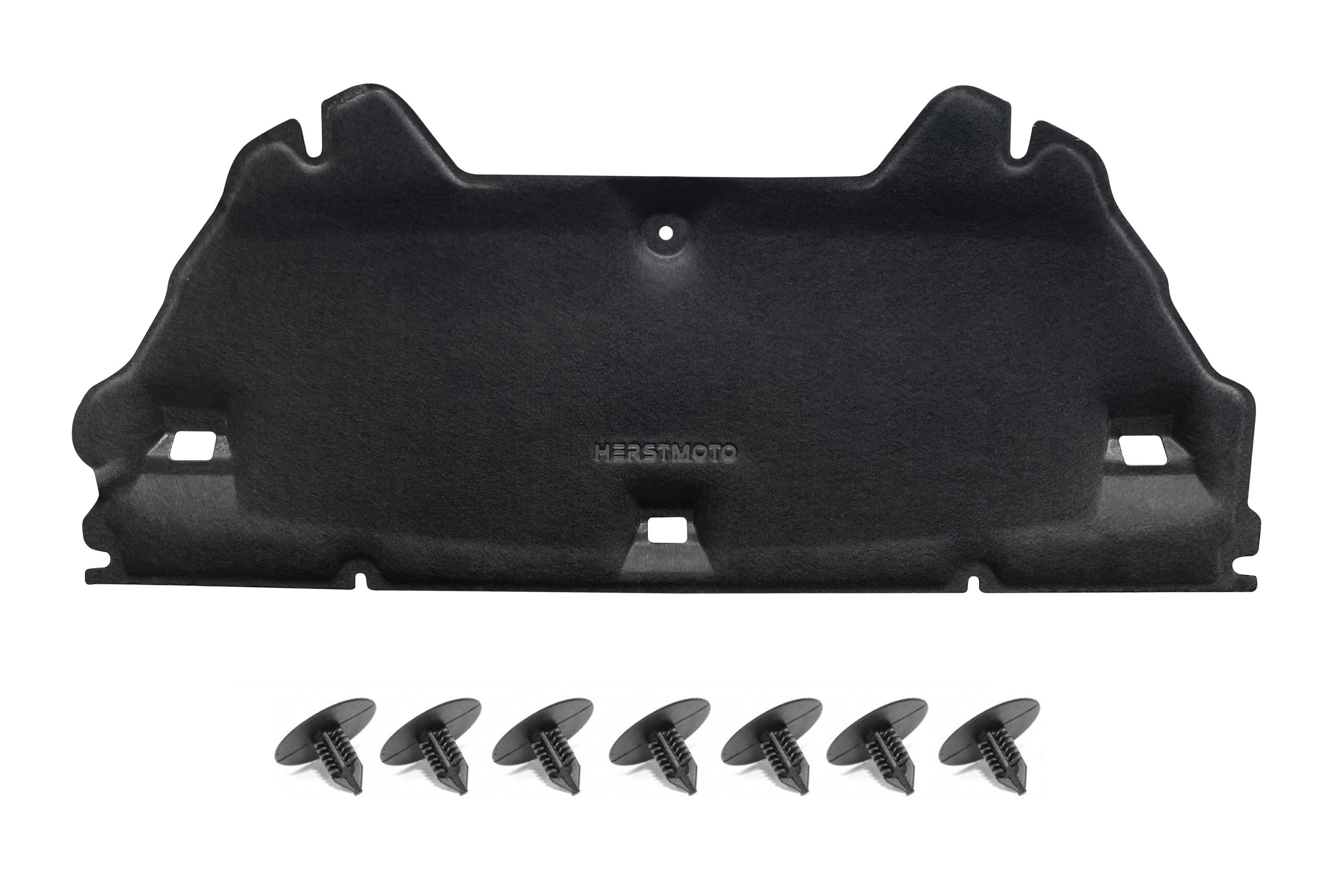 GEPCO Motorhaubendämmung Motorraumdämmung Dämmmatte Motorhaube mit Clips kompatibel mit DACIA DOKKER/DOKKER STEPWAY 2012–2021, DACIA LODGY/LODGY STEPWAY 2012–2022 658405438R / 658403699R