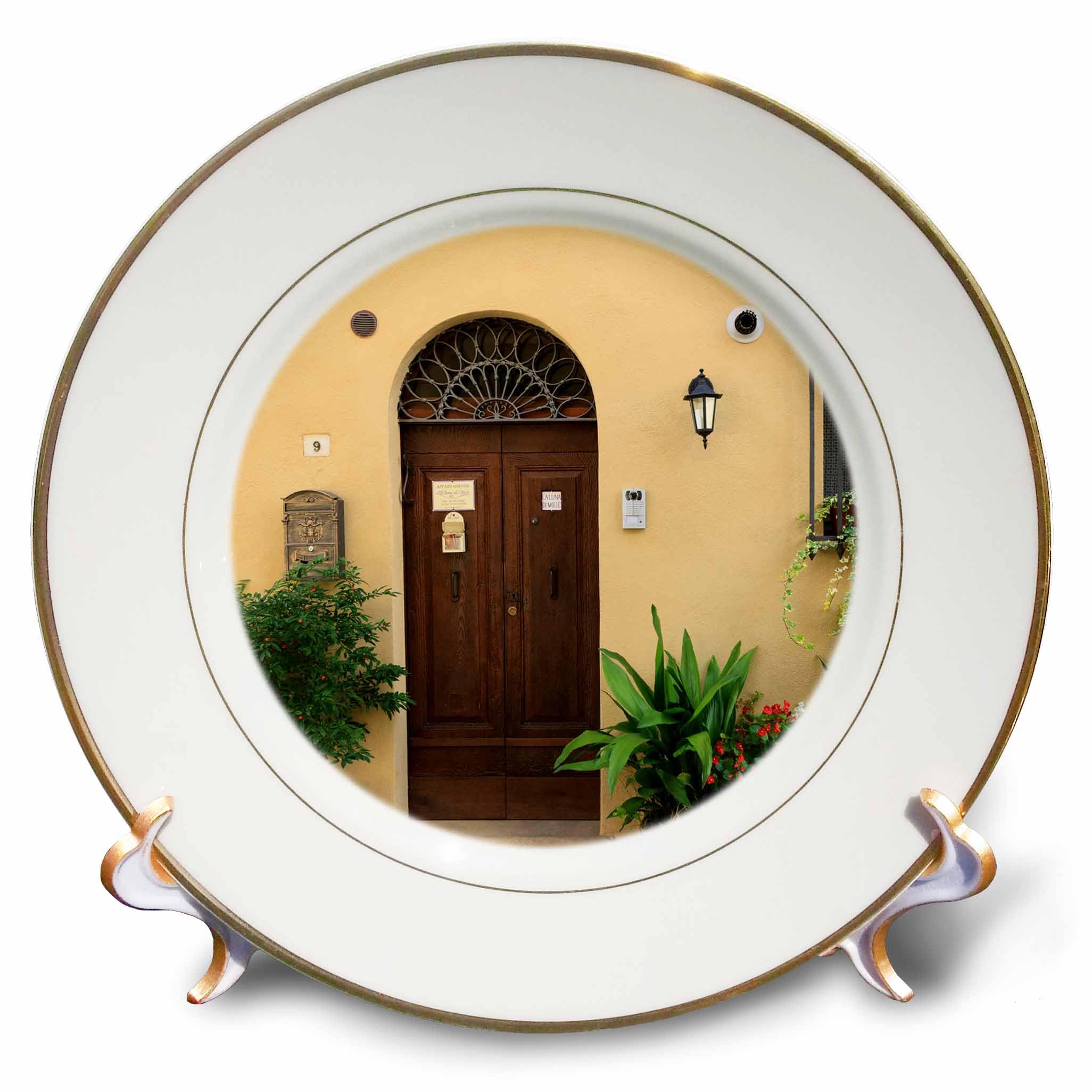 3dRose Architecture. Pienza. UNESCO World Heritage Site. Italy. Plate, 8